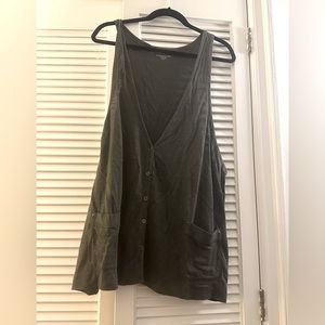 Eileen Fisher Linen Vest with Pockets